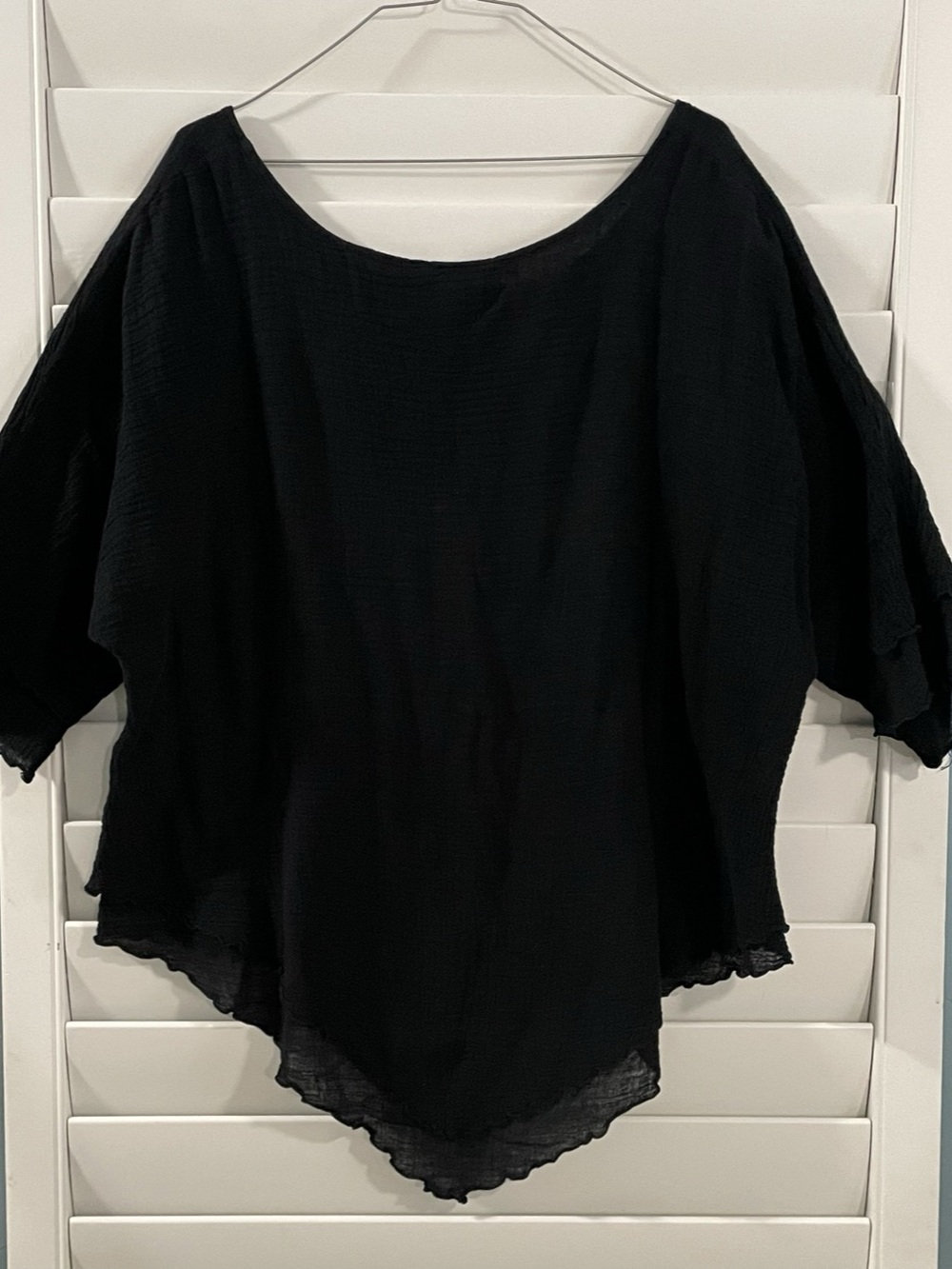 Vintage Sea Breeze of California 100% Cotton Gauze Top XL
Lagenlook, Coastal Gr